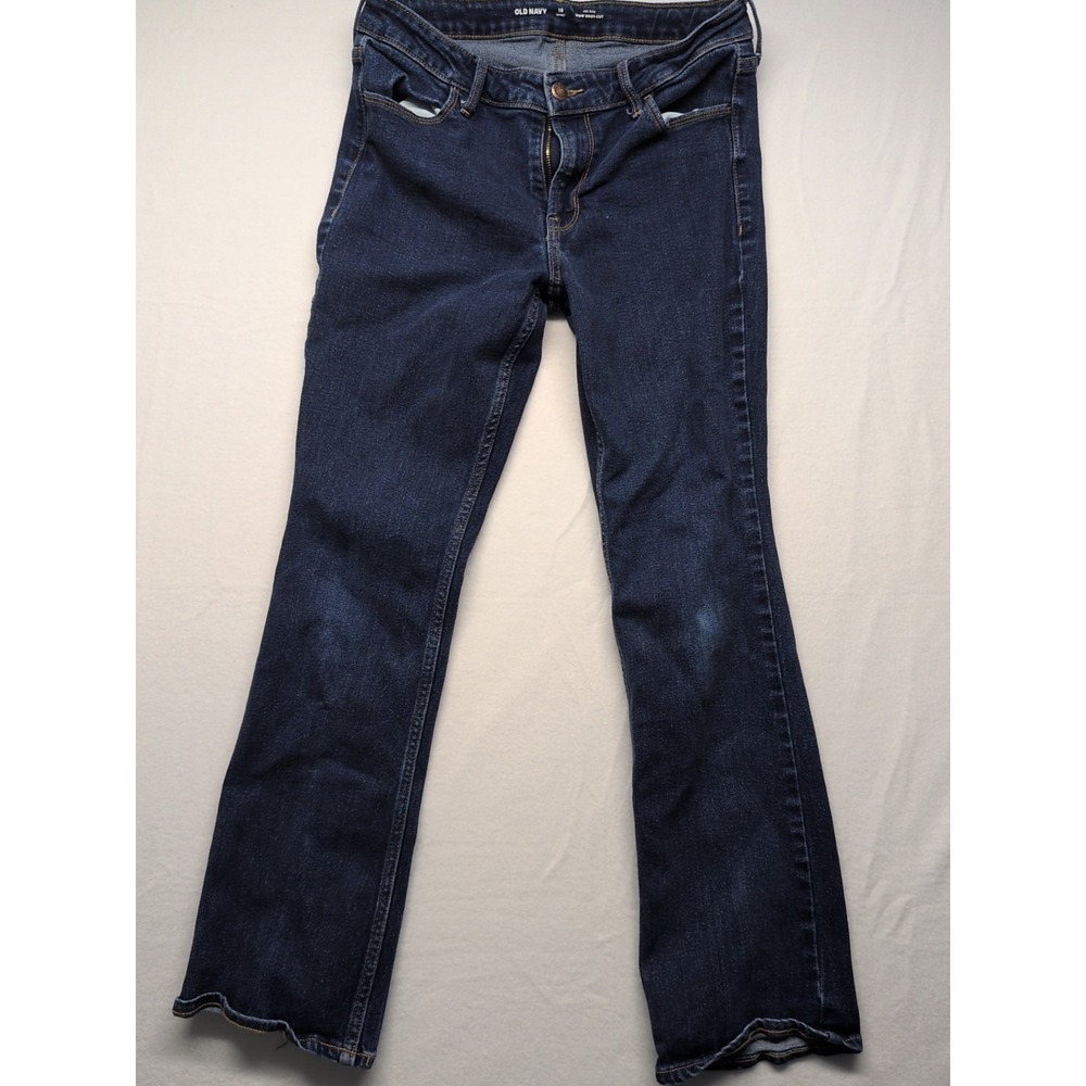 Old Navy Mid Rise Bootcut Jeans Womens Stretch‎ Denim